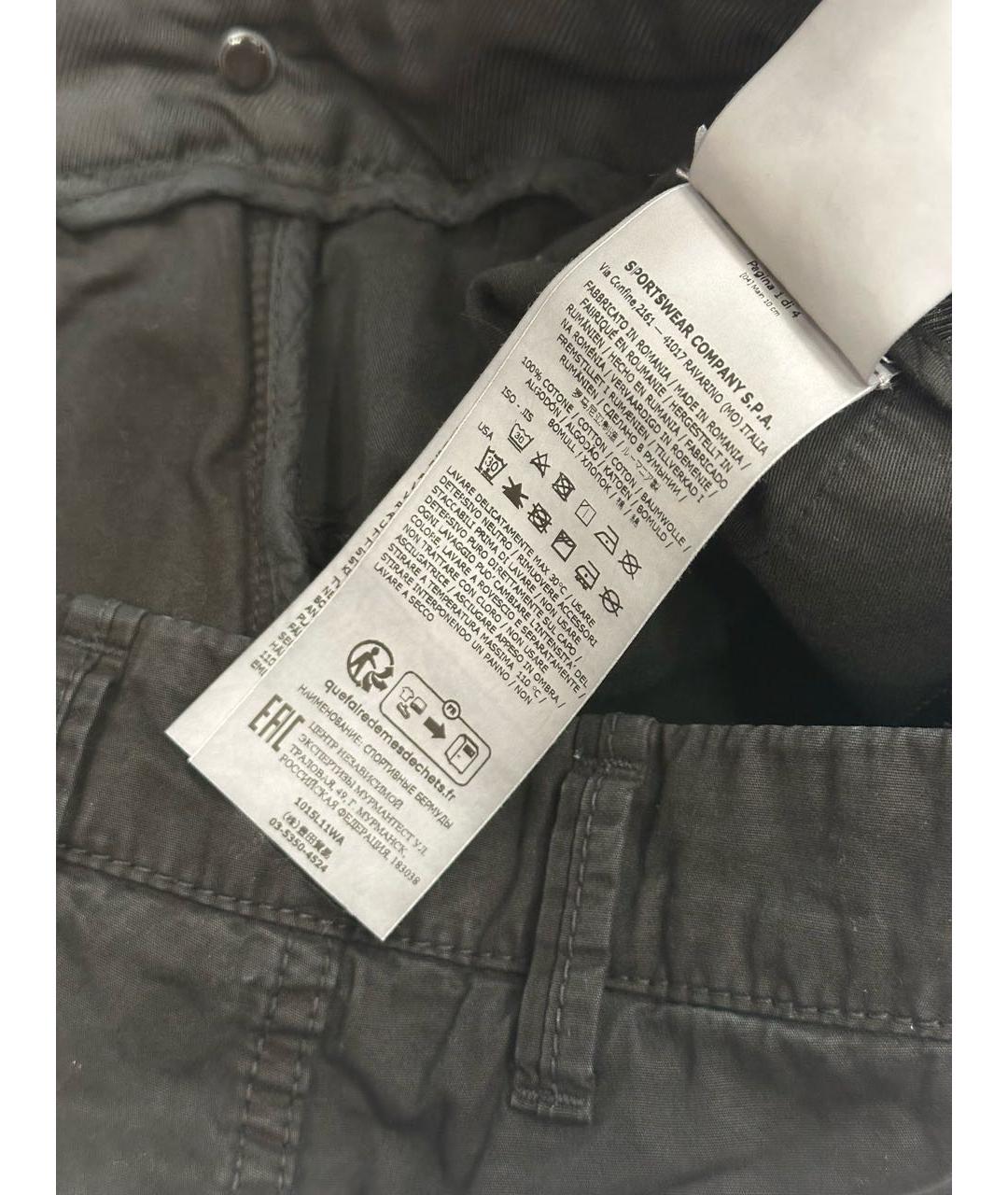 STONE ISLAND Черные шорты, фото 5