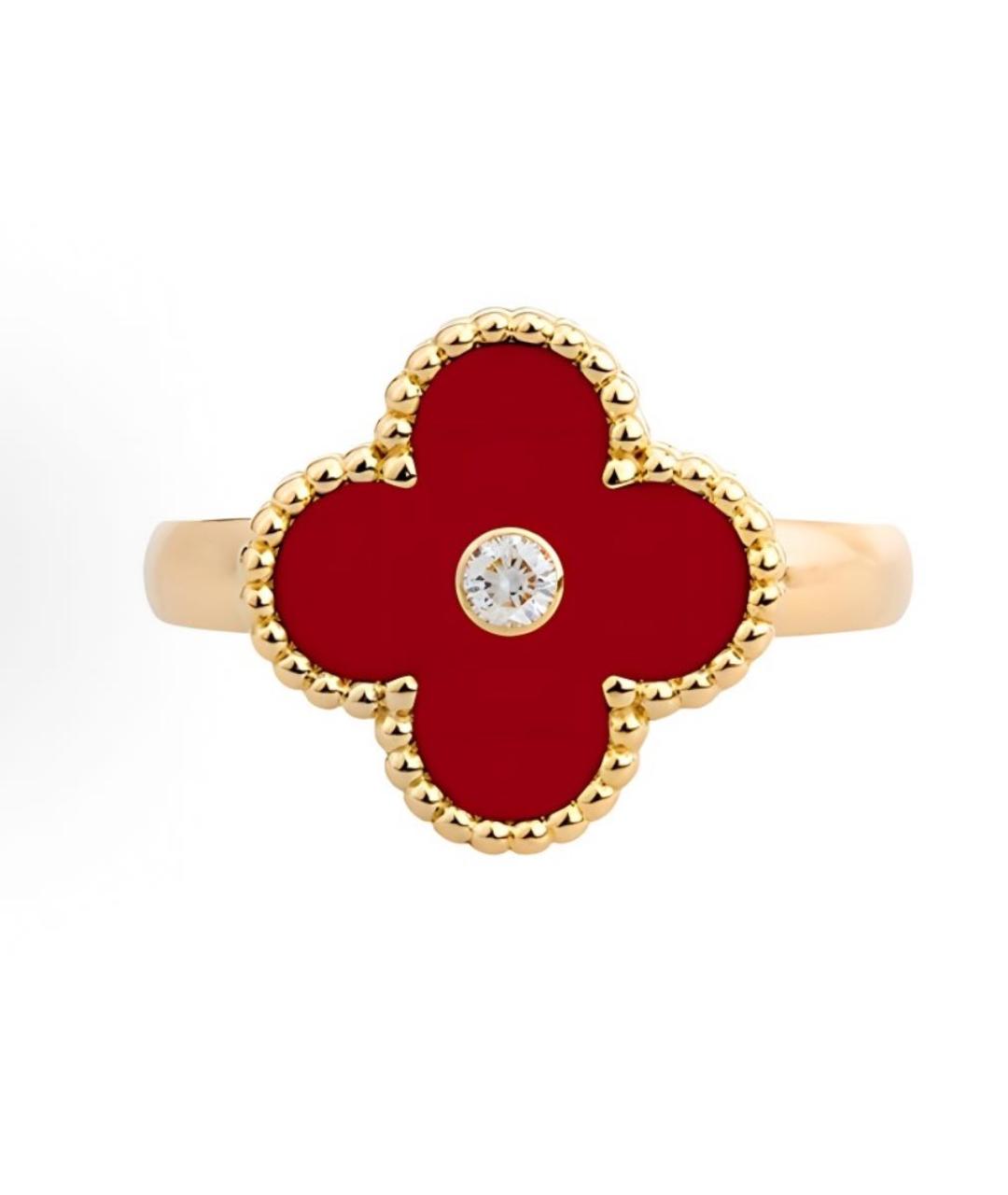 VAN CLEEF & ARPELS Красное кольцо из желтого золота, фото 2