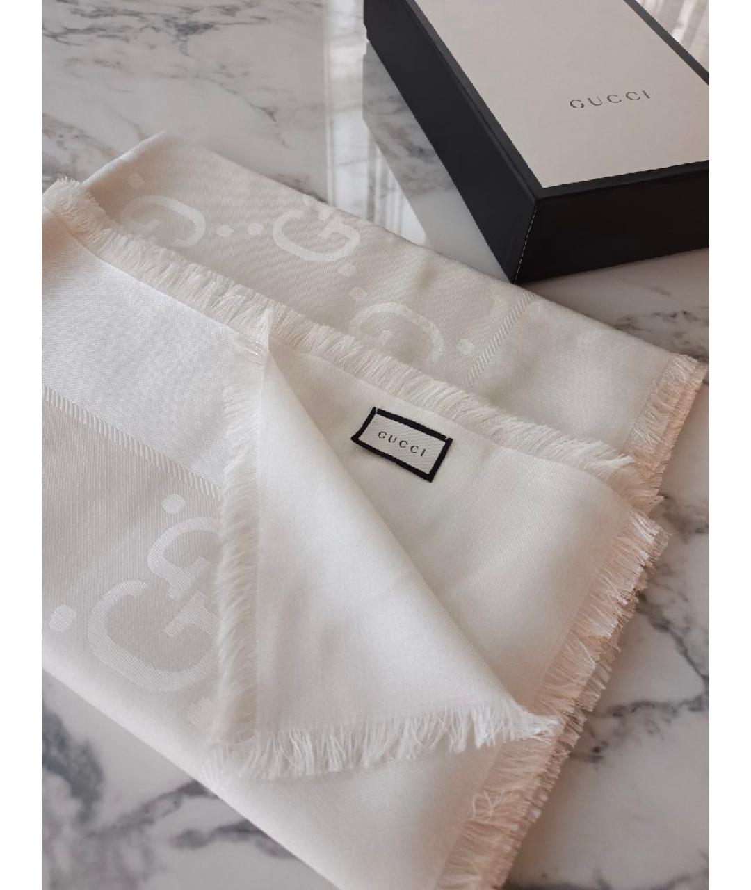 GUCCI Белый платок, фото 8