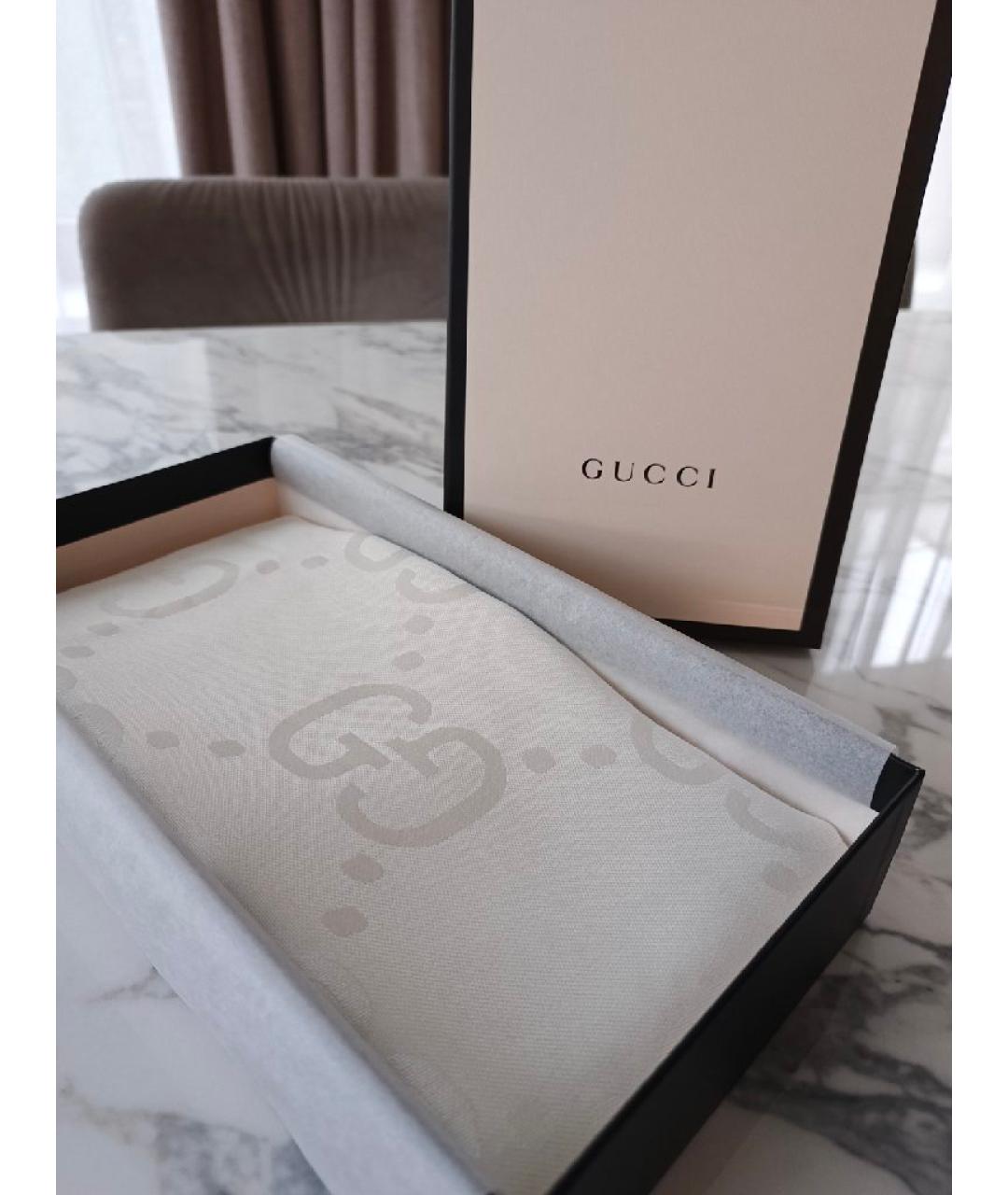 GUCCI Белый платок, фото 4