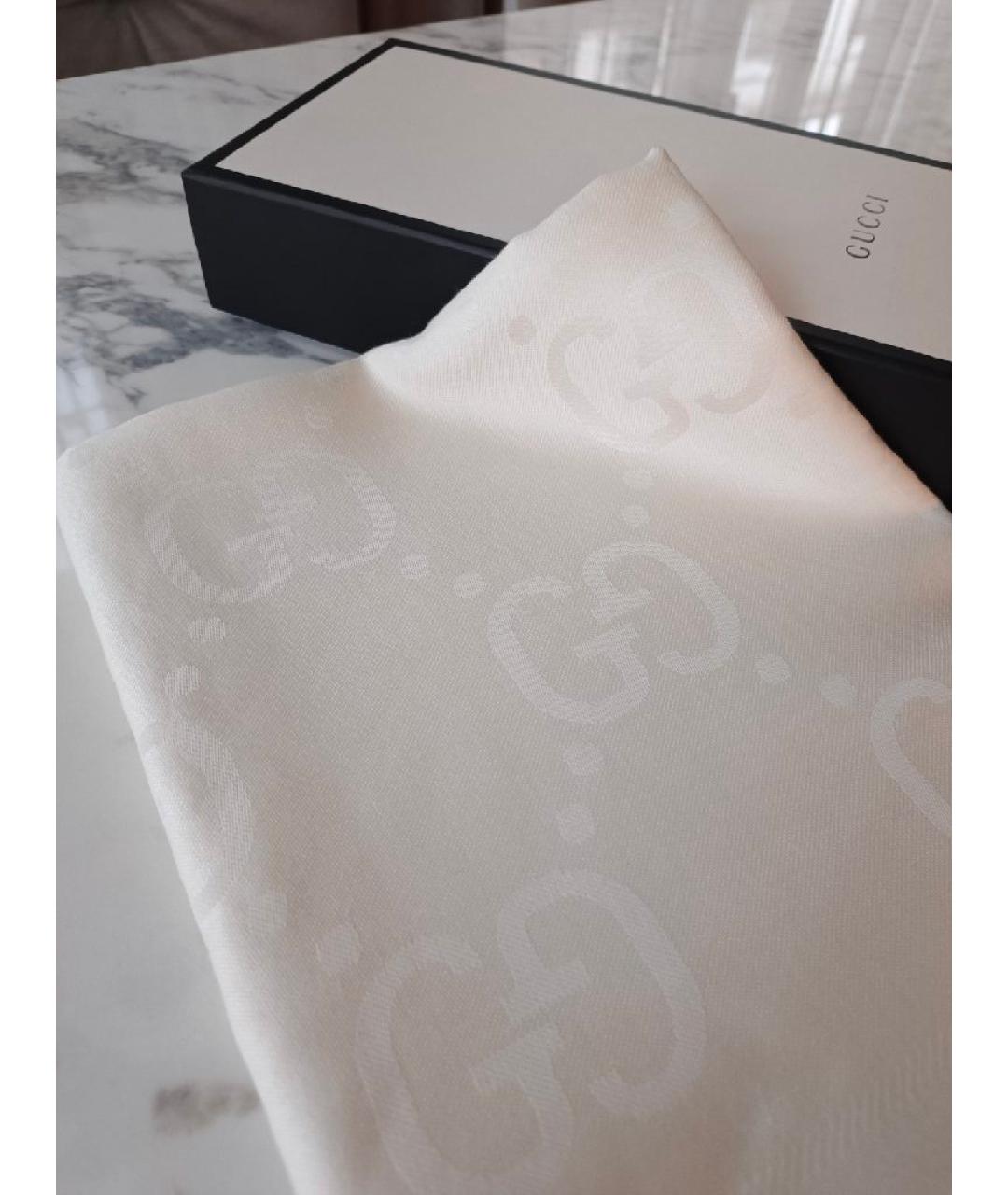 GUCCI Белый платок, фото 7