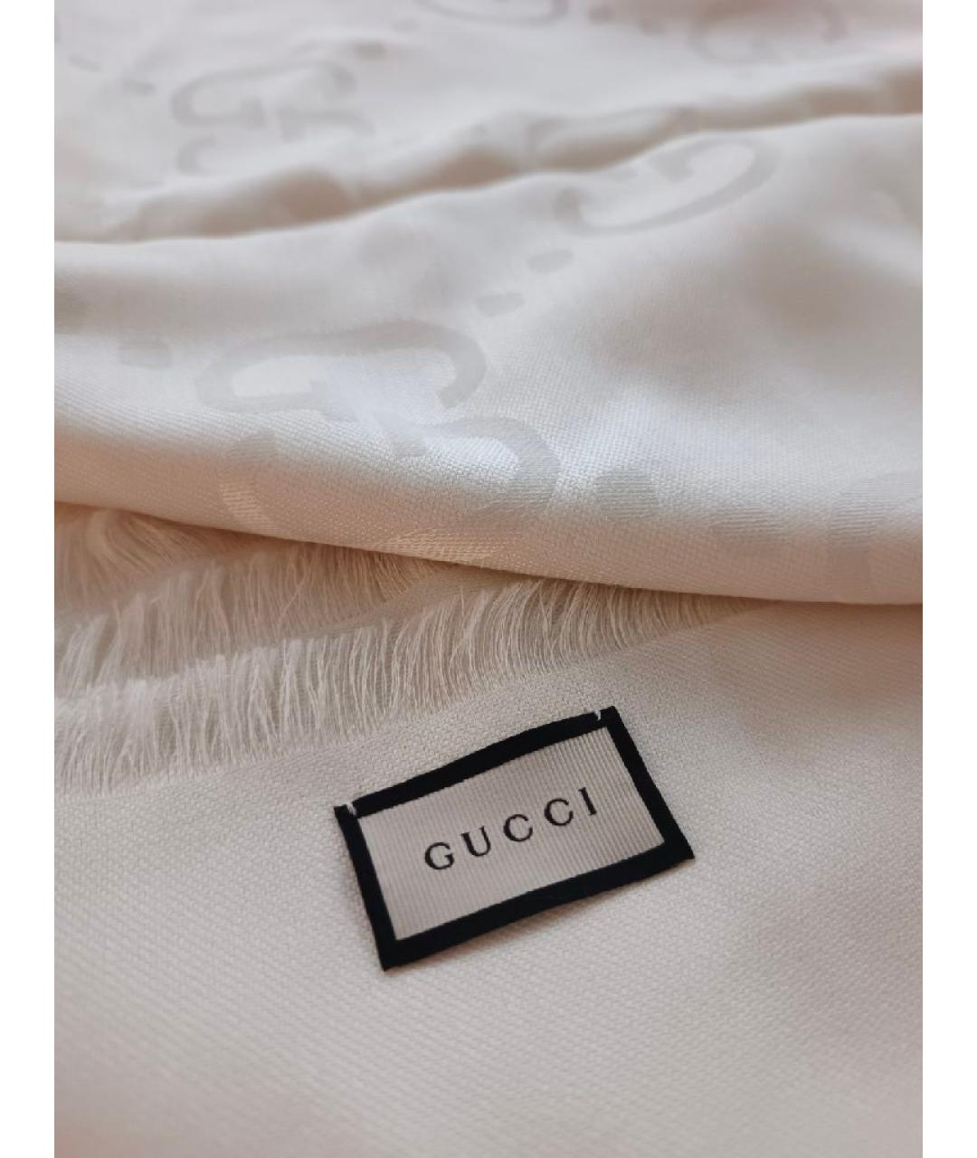 GUCCI Белый платок, фото 2