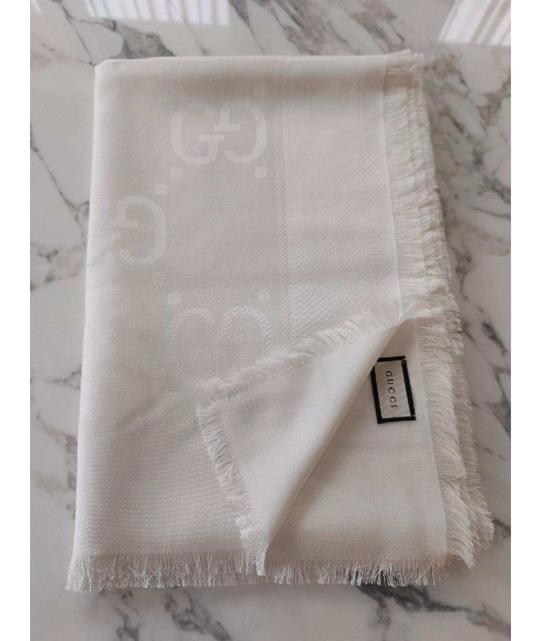 GUCCI Белый платок, фото 10