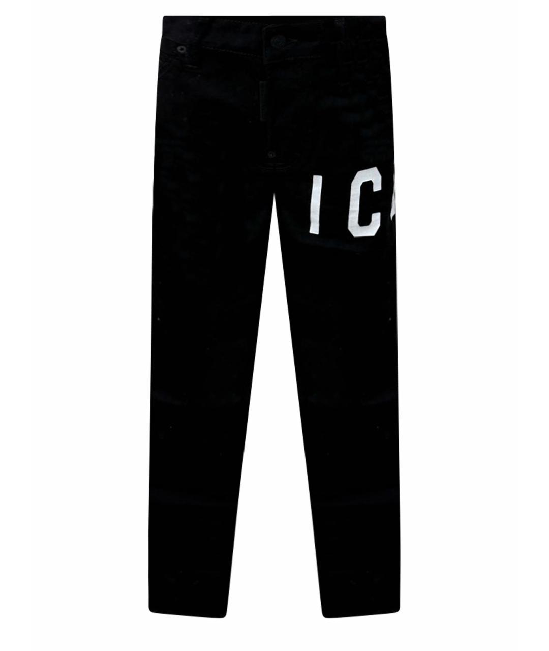 DSQUARED2 Черные хлопковые джинсы слим, фото 1