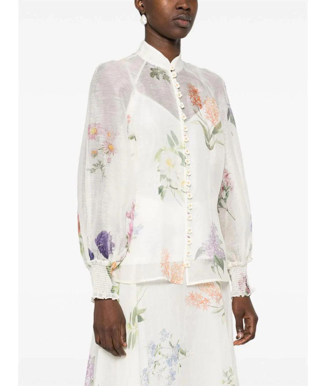 ZIMMERMANN Белая блузы, фото 3