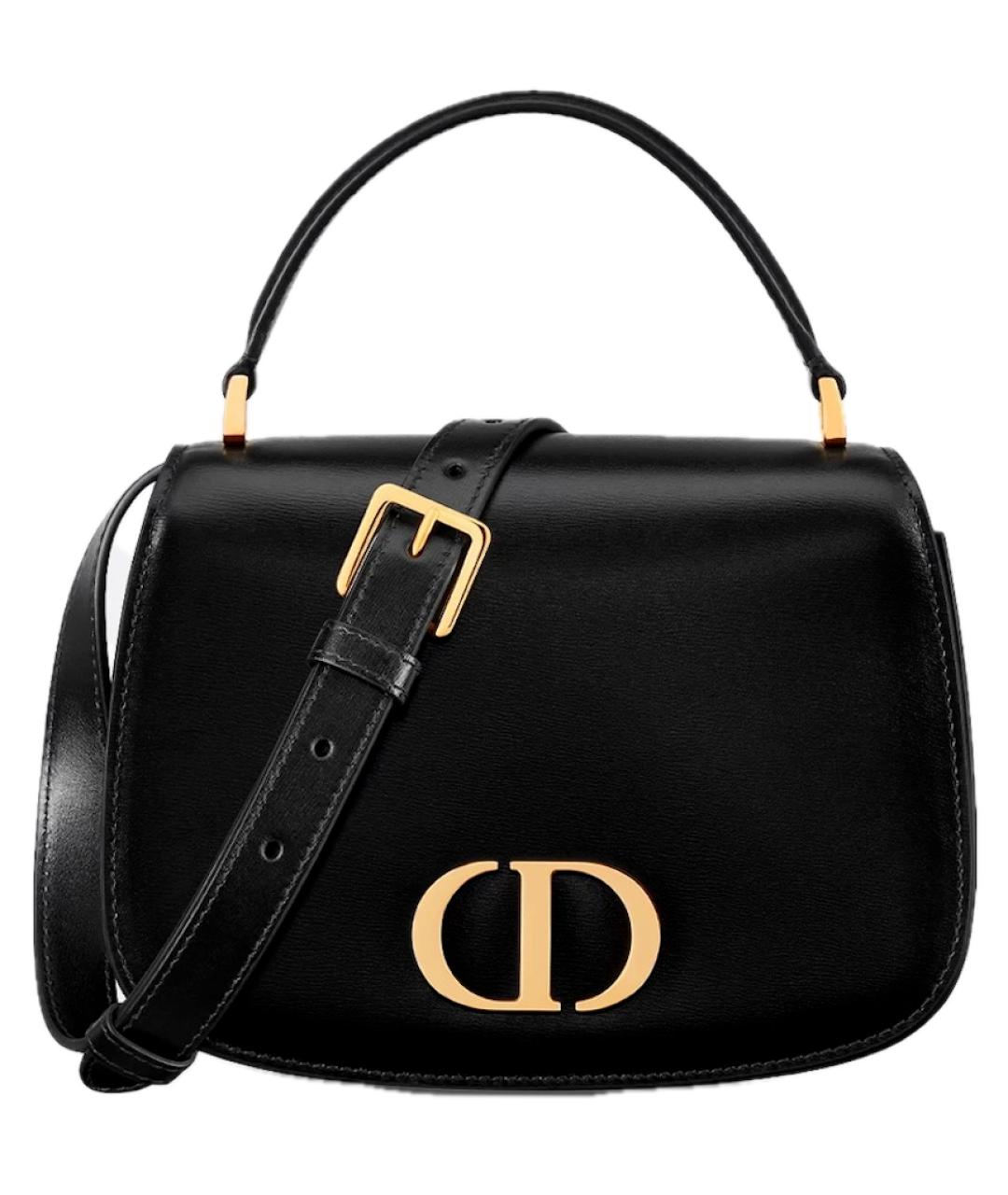 CHRISTIAN DIOR Черная кожаная сумка с короткими ручками, фото 7