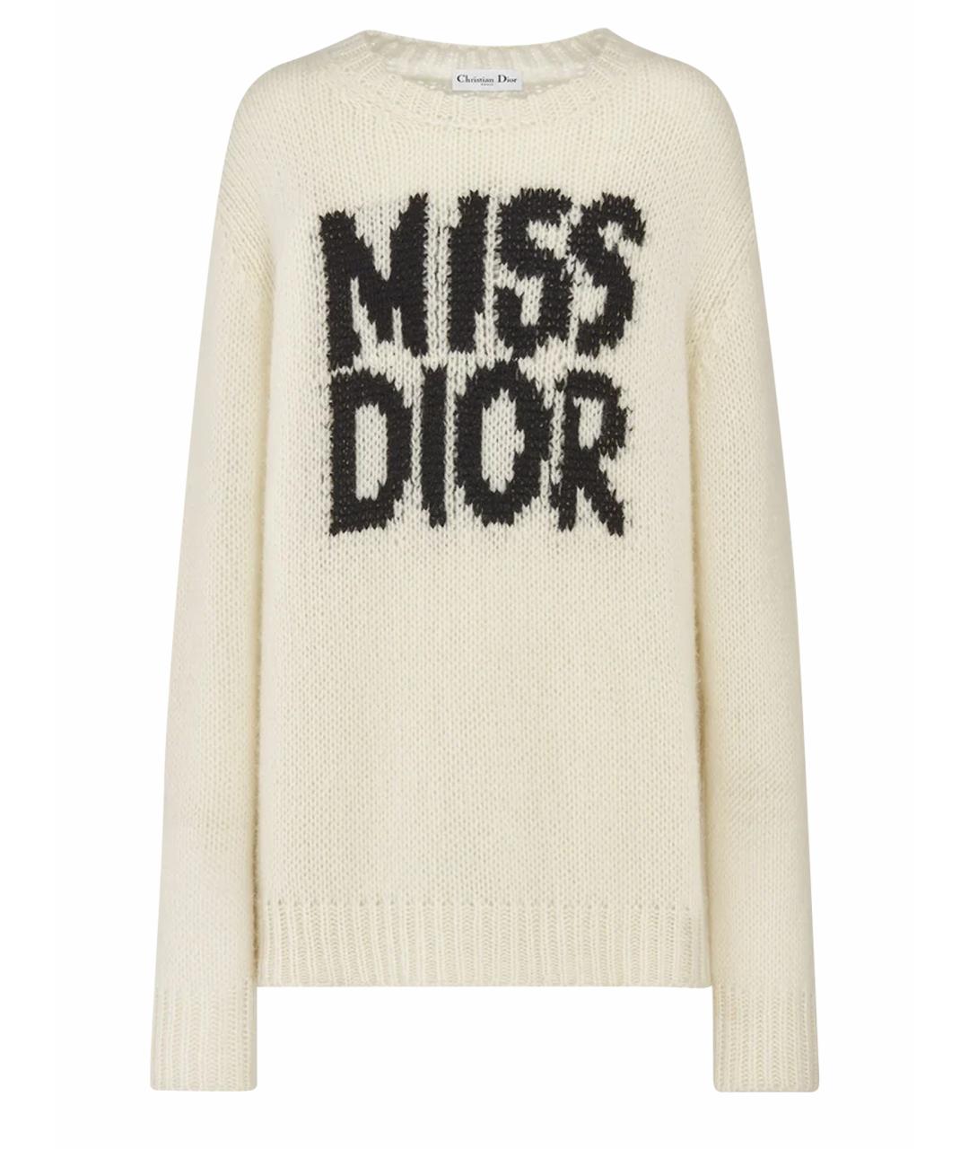 CHRISTIAN DIOR Белый кашемировый джемпер / свитер, фото 1