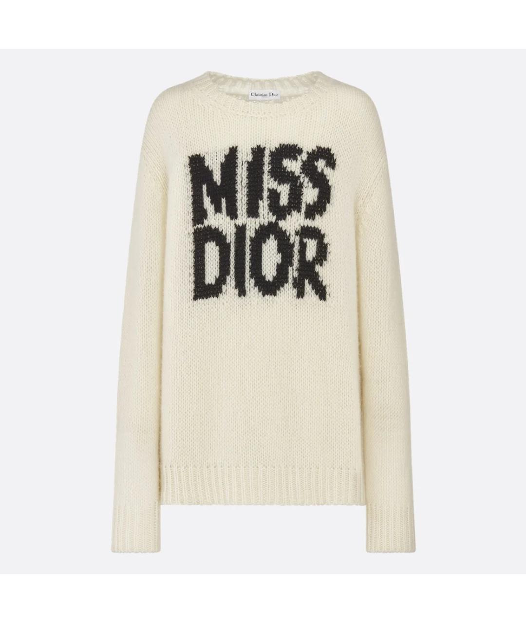 CHRISTIAN DIOR Белый кашемировый джемпер / свитер, фото 6