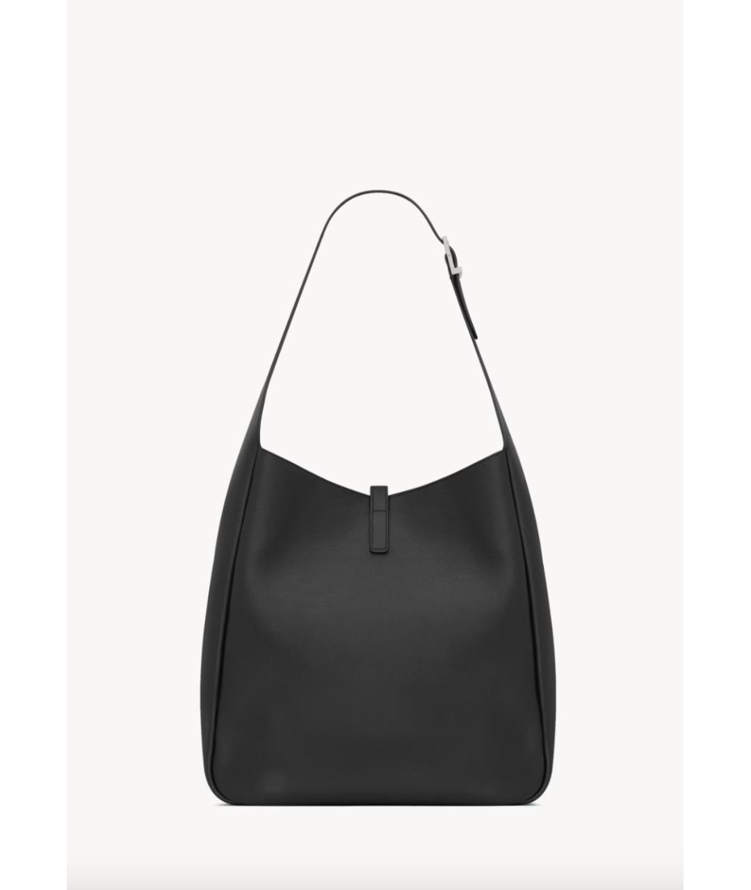 SAINT LAURENT Черная кожаная сумка через плечо, фото 3