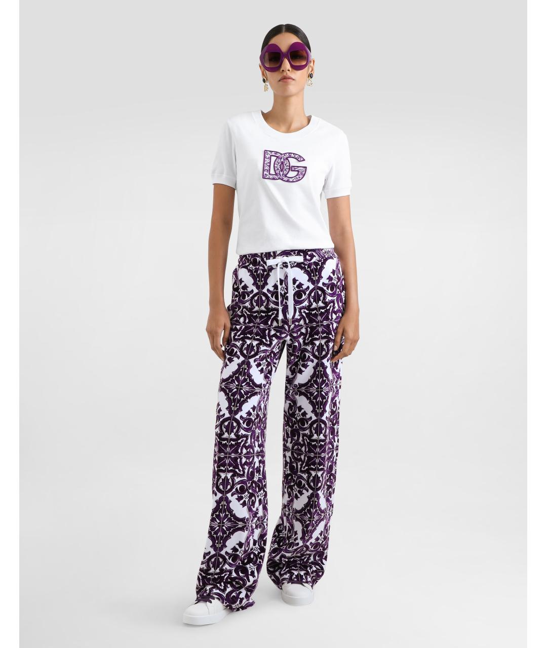 DOLCE&GABBANA Белая хлопковая футболка, фото 2