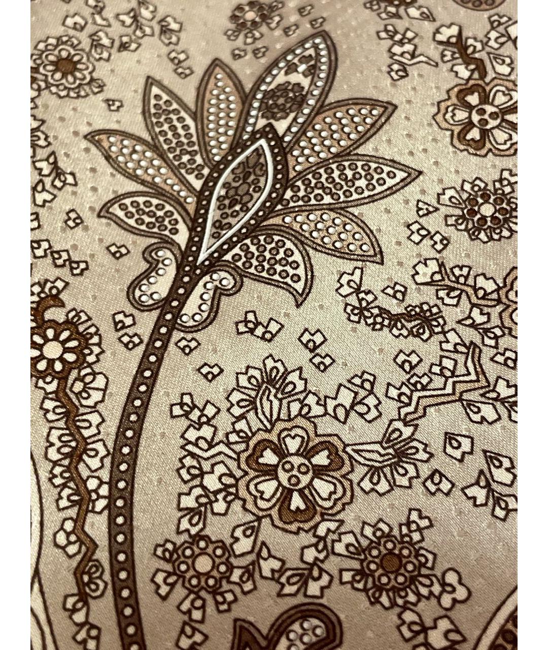 BRASCHI Бежевый шелковый галстук, фото 5