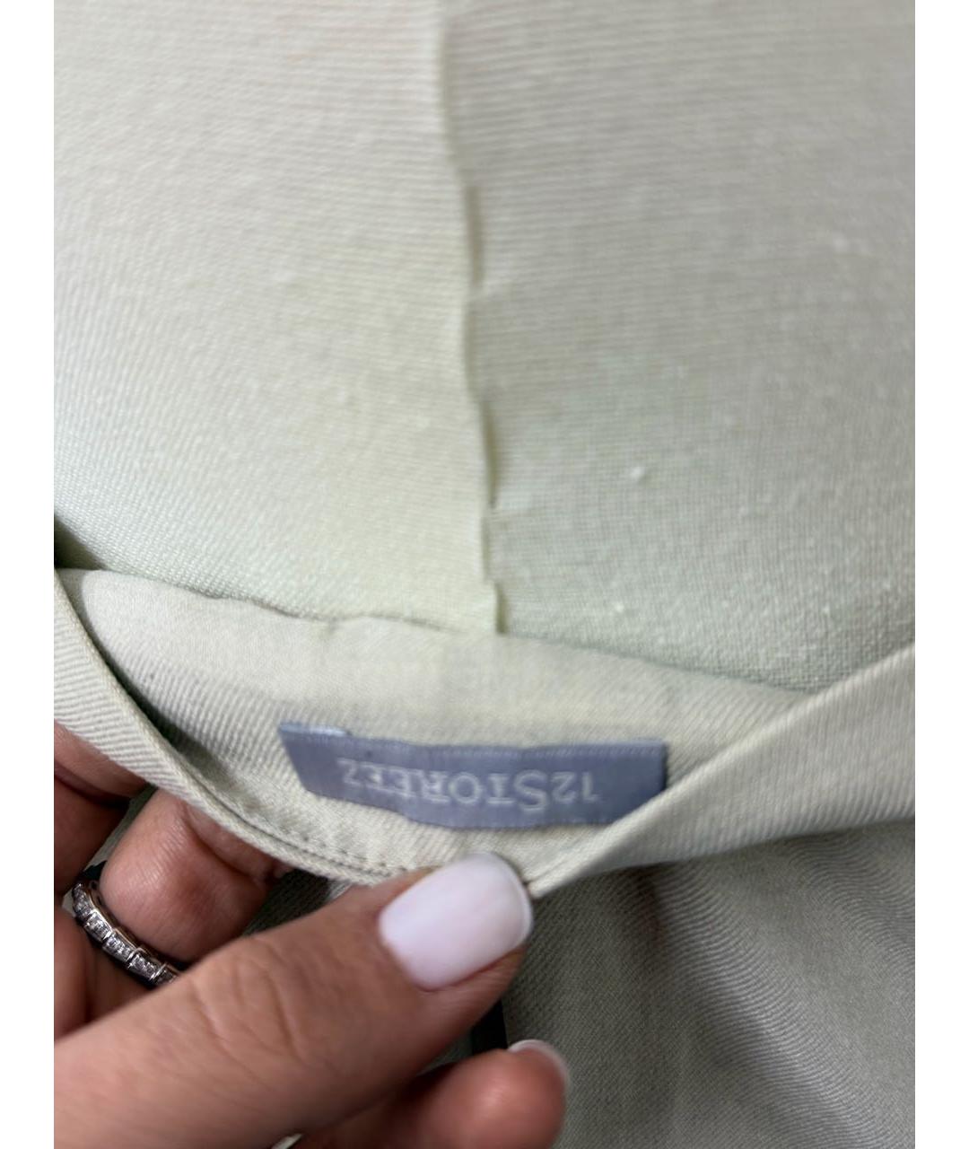 12 STOREEZ Бежевые вискозные брюки широкие, фото 3