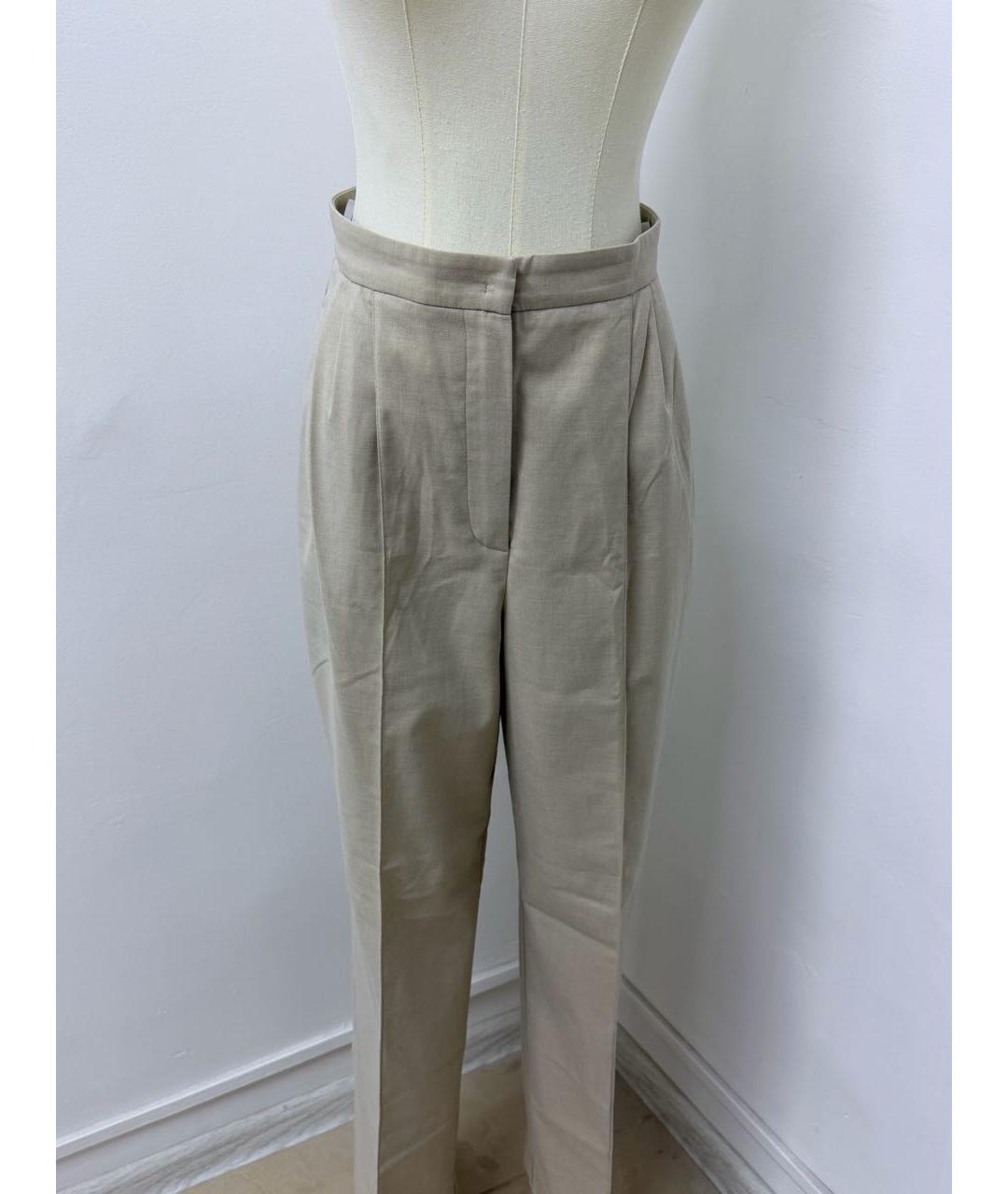12 STOREEZ Бежевые вискозные брюки широкие, фото 4