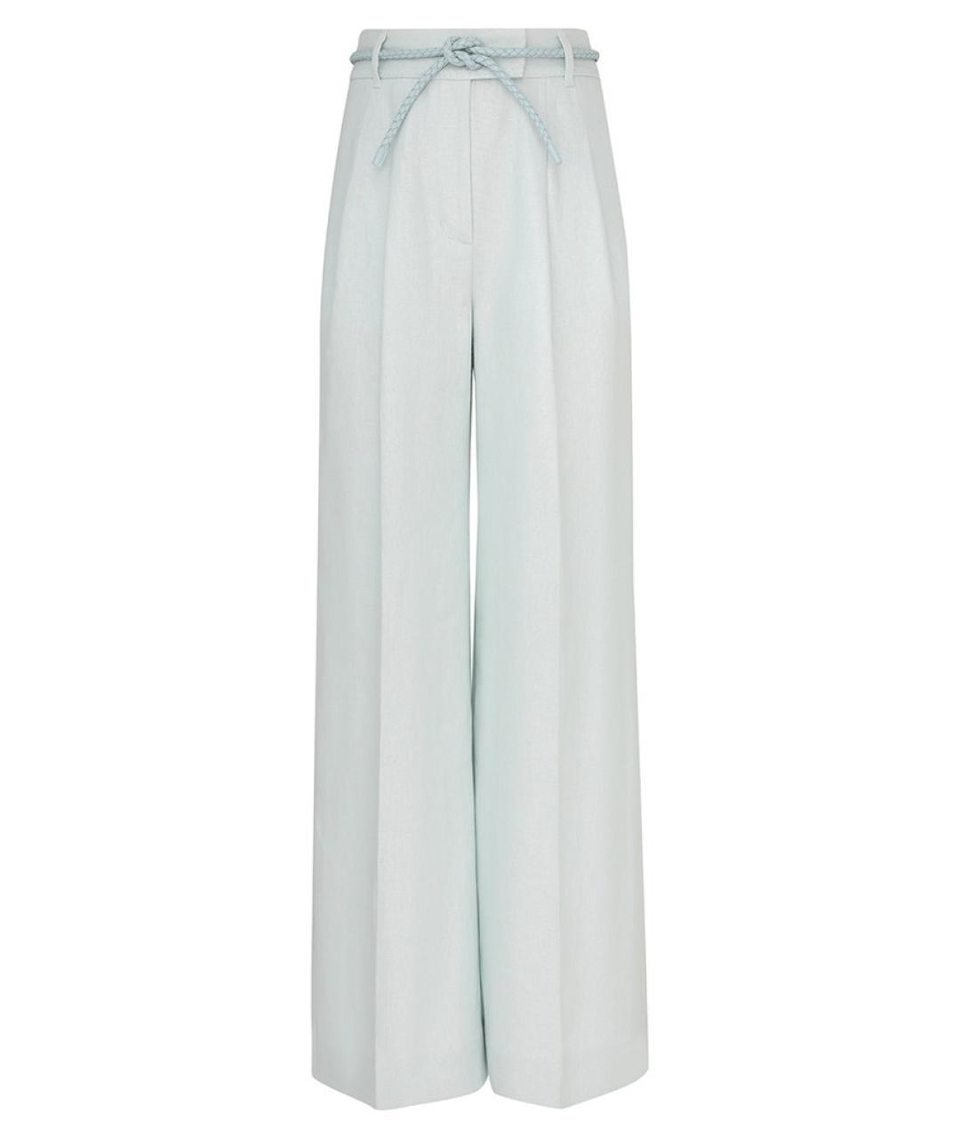 ZIMMERMANN Голубые брюки широкие, фото 1