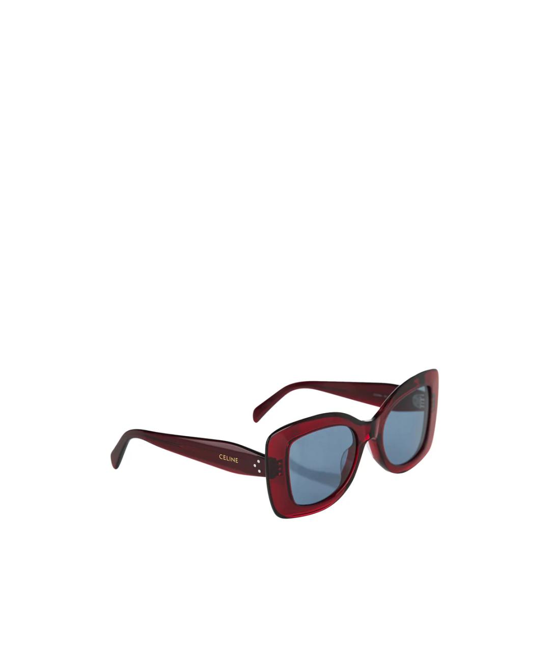 CELINE Бордовые солнцезащитные очки, фото 4