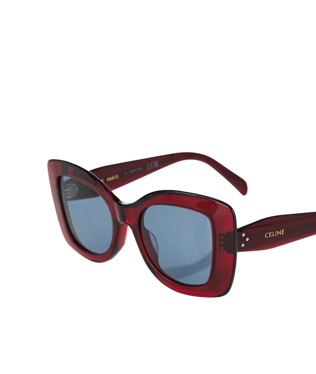 CELINE Бордовые солнцезащитные очки, фото 2