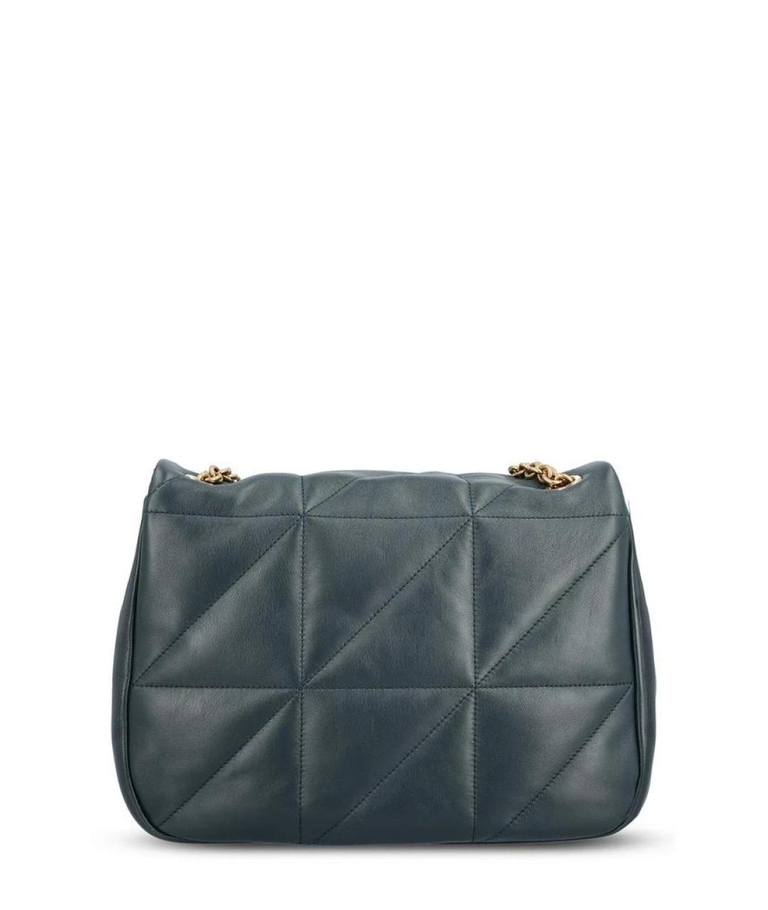 SAINT LAURENT Синяя кожаная сумка через плечо, фото 2