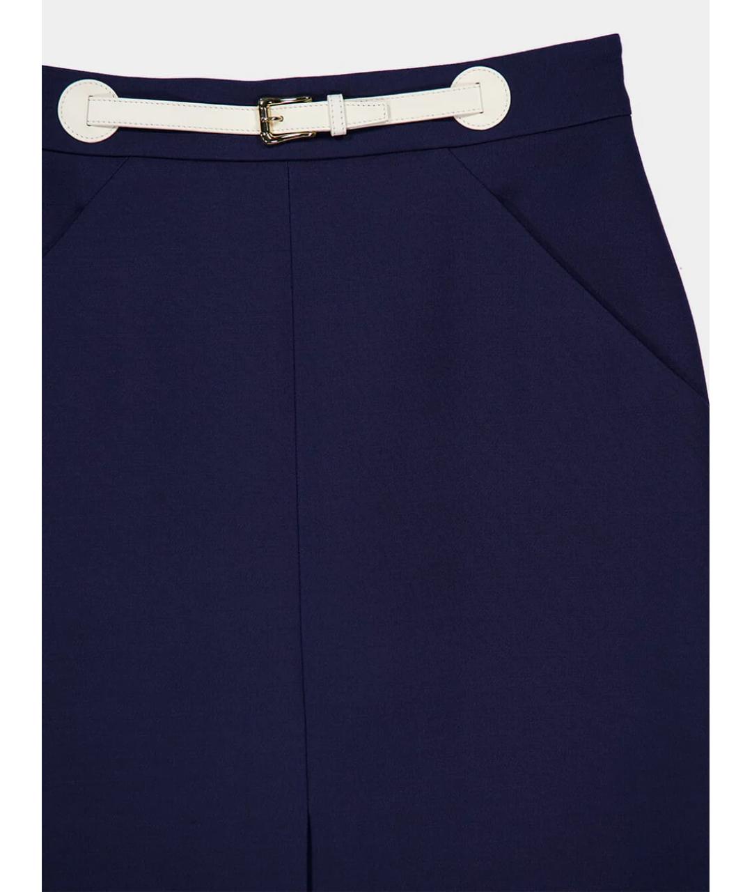 VALENTINO Темно-синяя юбка миди, фото 3
