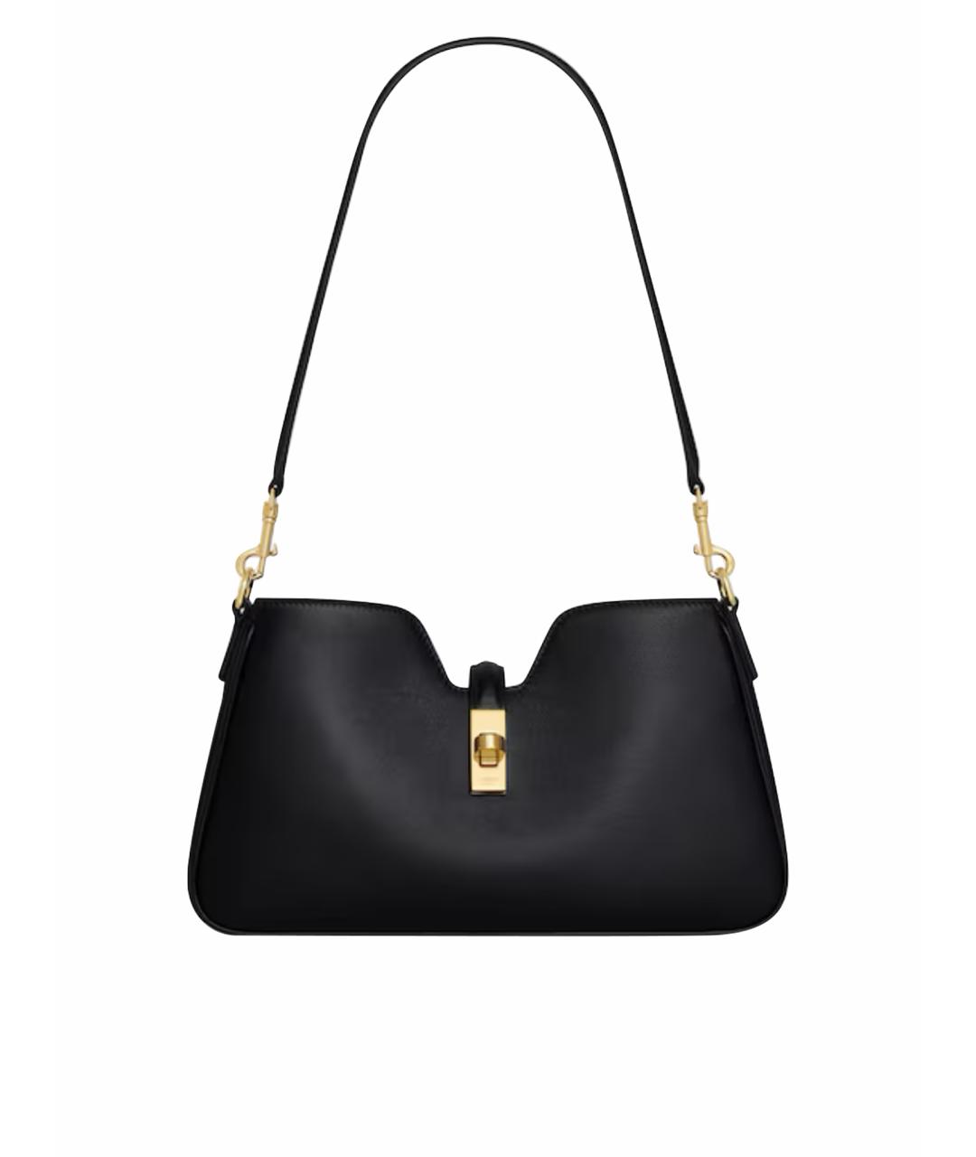 CELINE Черная кожаная сумка через плечо, фото 1