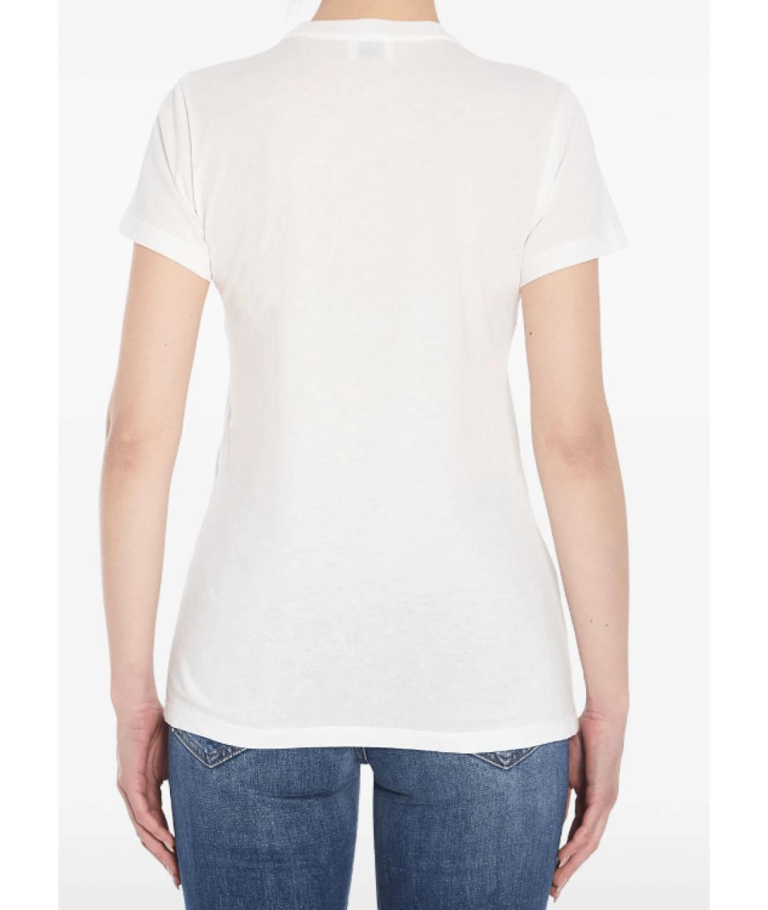 SAINT LAURENT Белая хлопковая футболка, фото 4