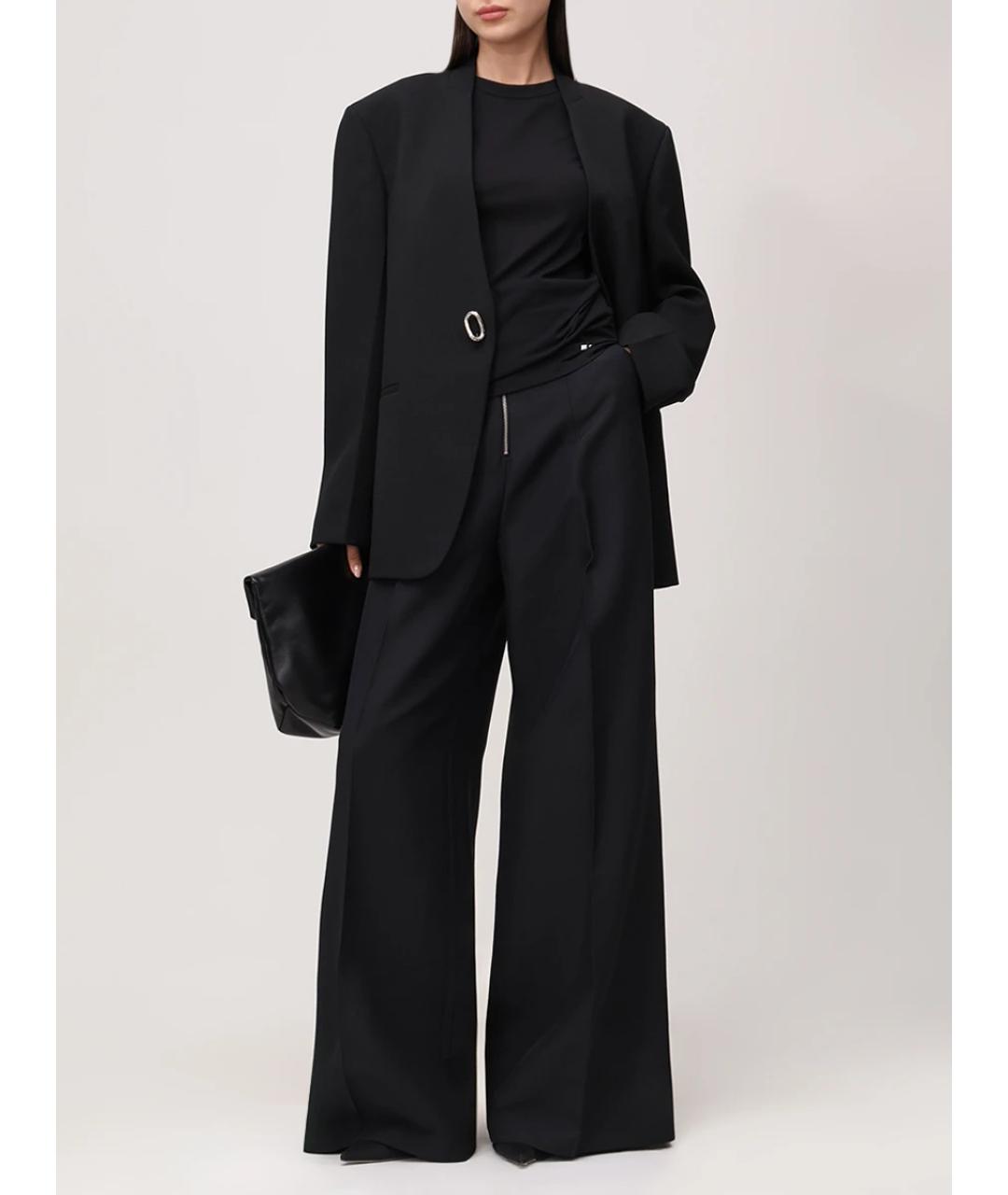 JIL SANDER Черный шерстяной жакет/пиджак, фото 2