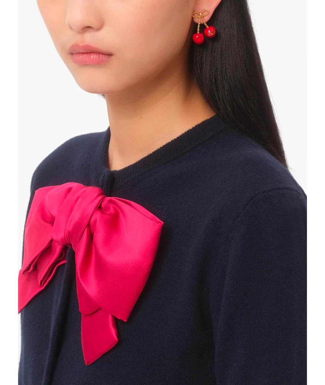 VALENTINO Красные латунные серьги, фото 3