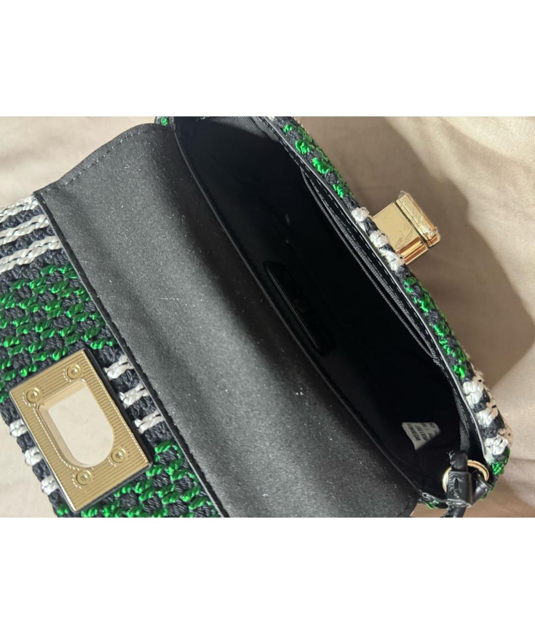 FURLA Зеленая тканевая сумка через плечо, фото 4