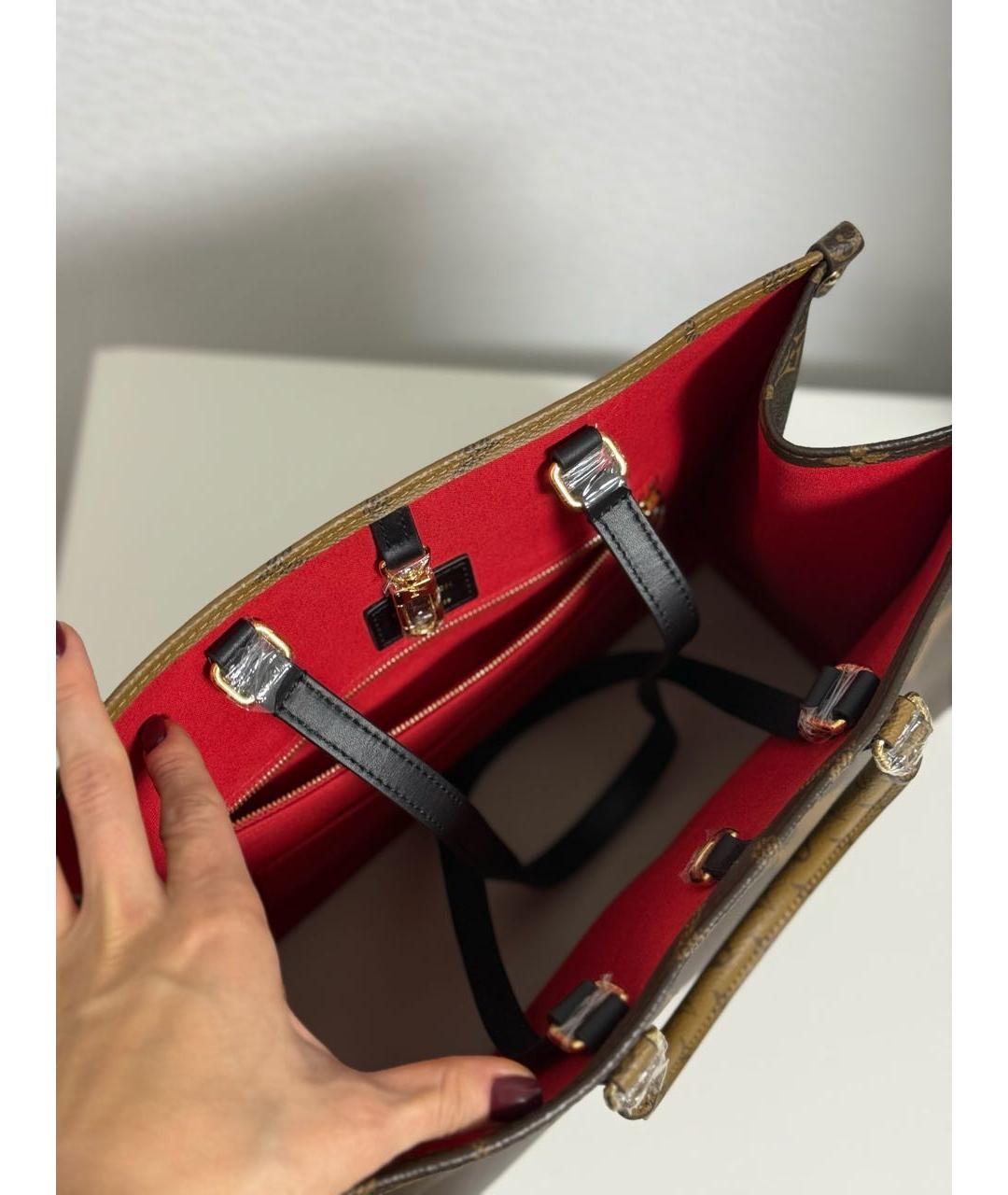 LOUIS VUITTON Коричневая сумка тоут, фото 4