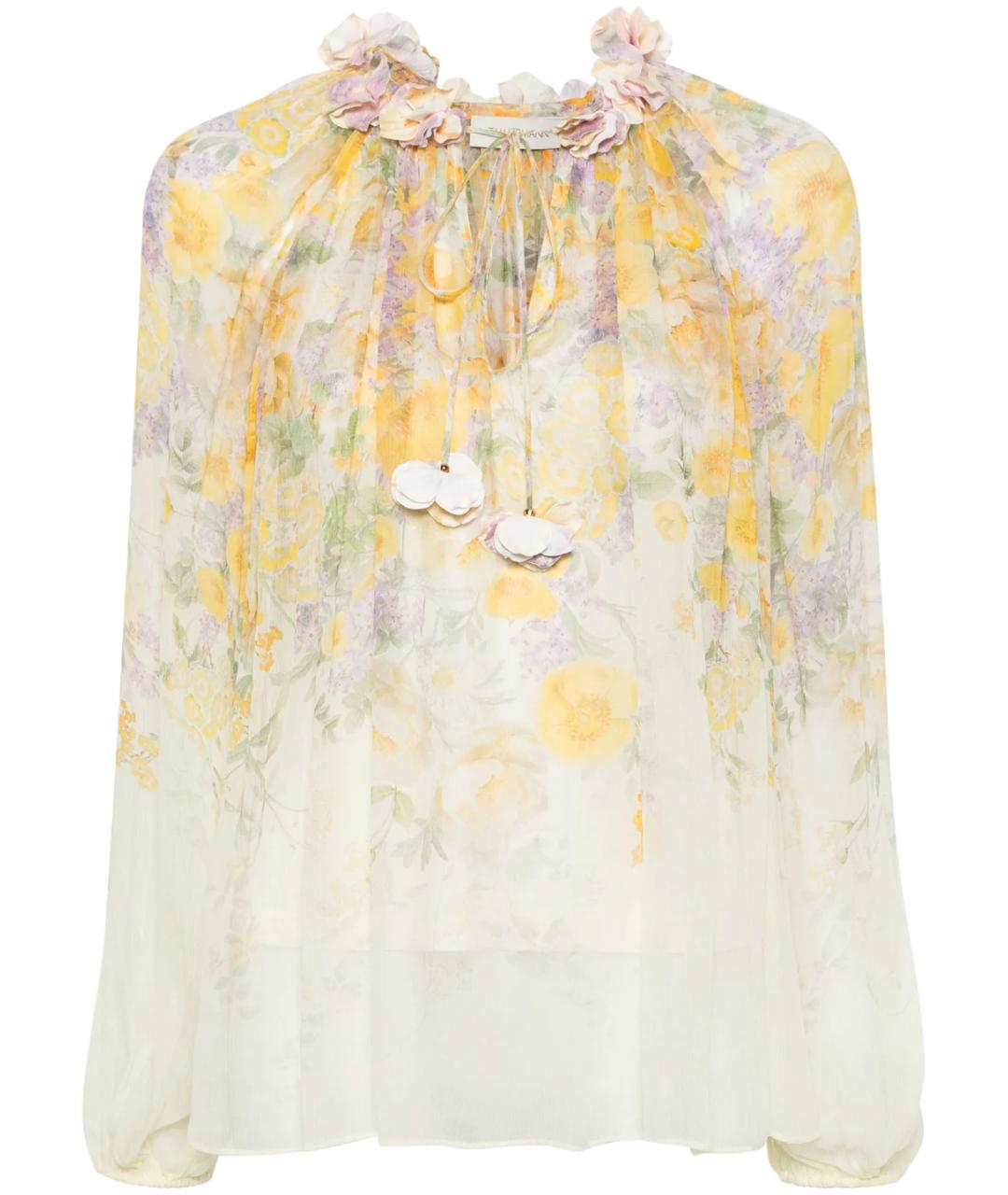ZIMMERMANN Желтая блузы, фото 1
