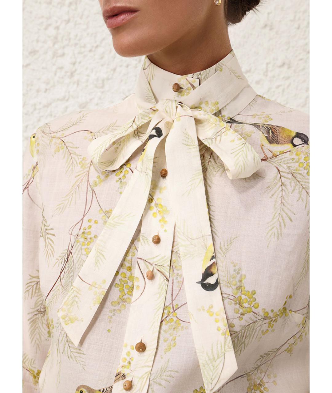 ZIMMERMANN Бежевая блузы, фото 4