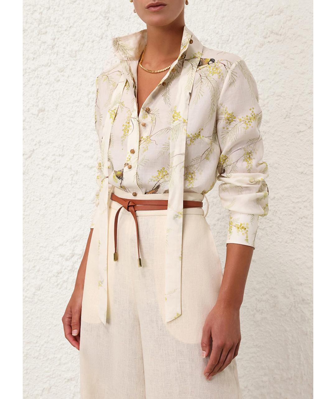 ZIMMERMANN Бежевая блузы, фото 2