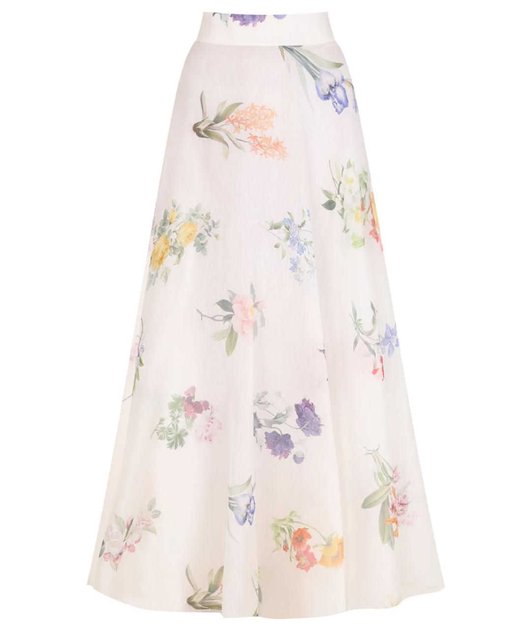 ZIMMERMANN Белая юбка макси, фото 1