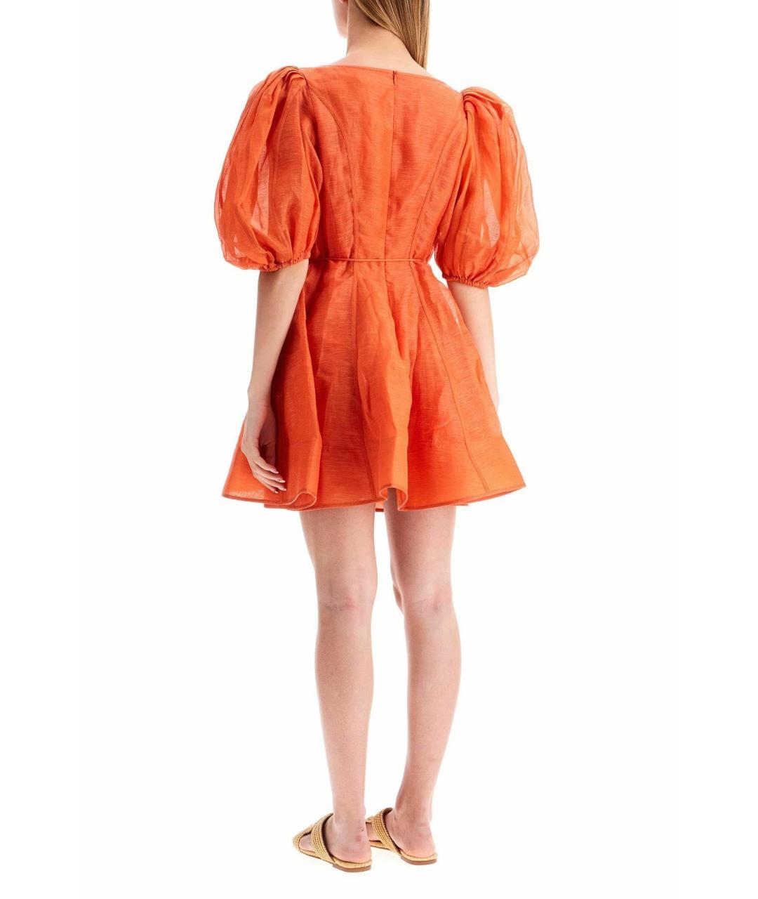 ZIMMERMANN Оранжевое платье, фото 3