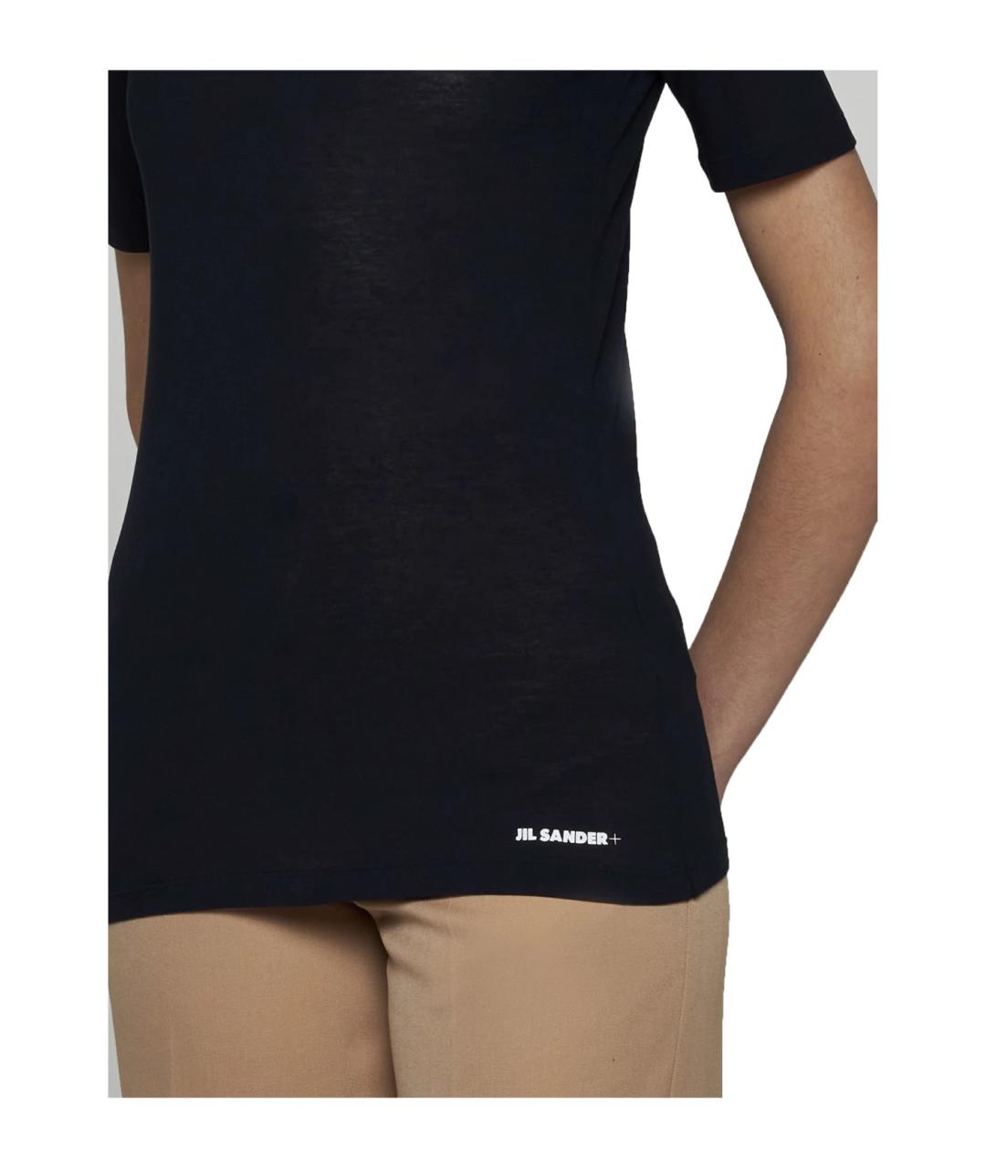 JIL SANDER Темно-синяя футболка, фото 5