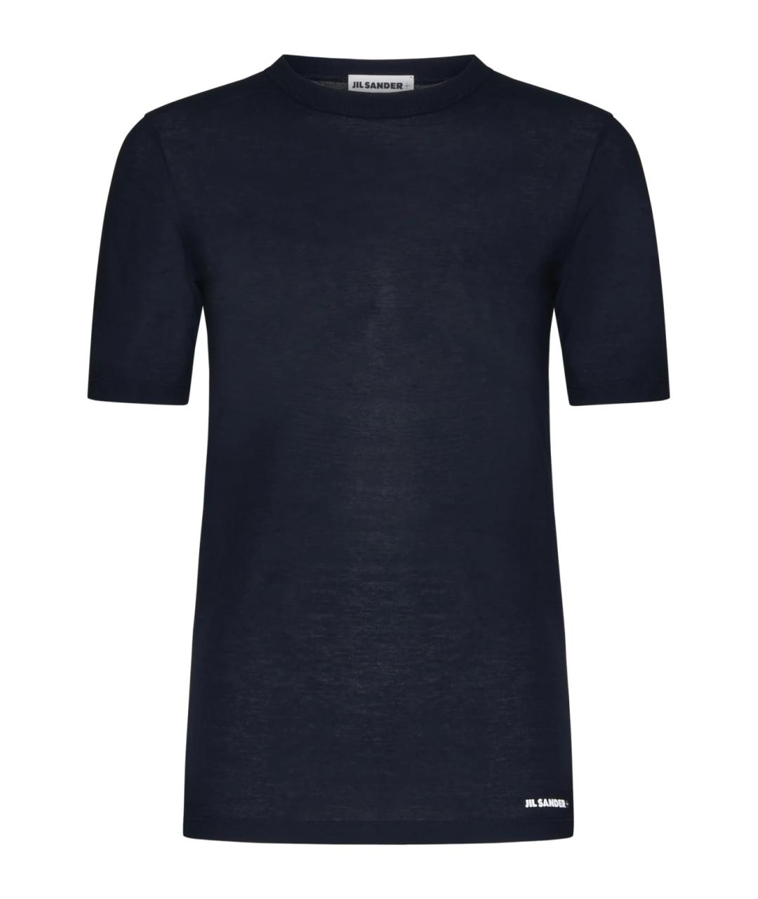 JIL SANDER Темно-синяя футболка, фото 1