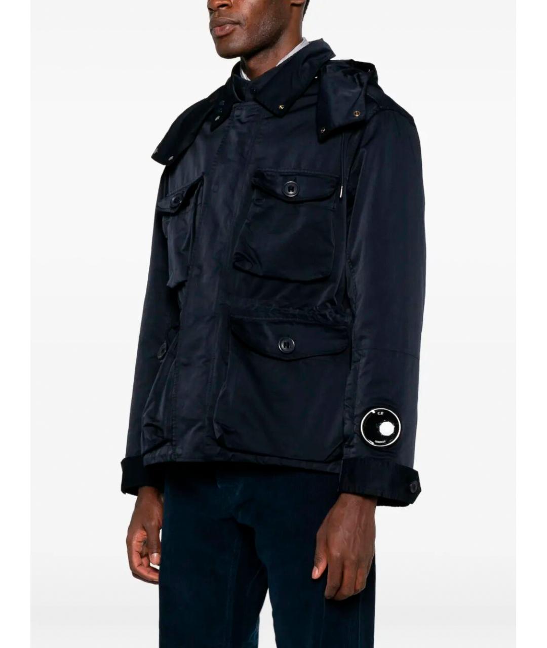 CP COMPANY Темно-синяя полиэстеровая куртка, фото 2