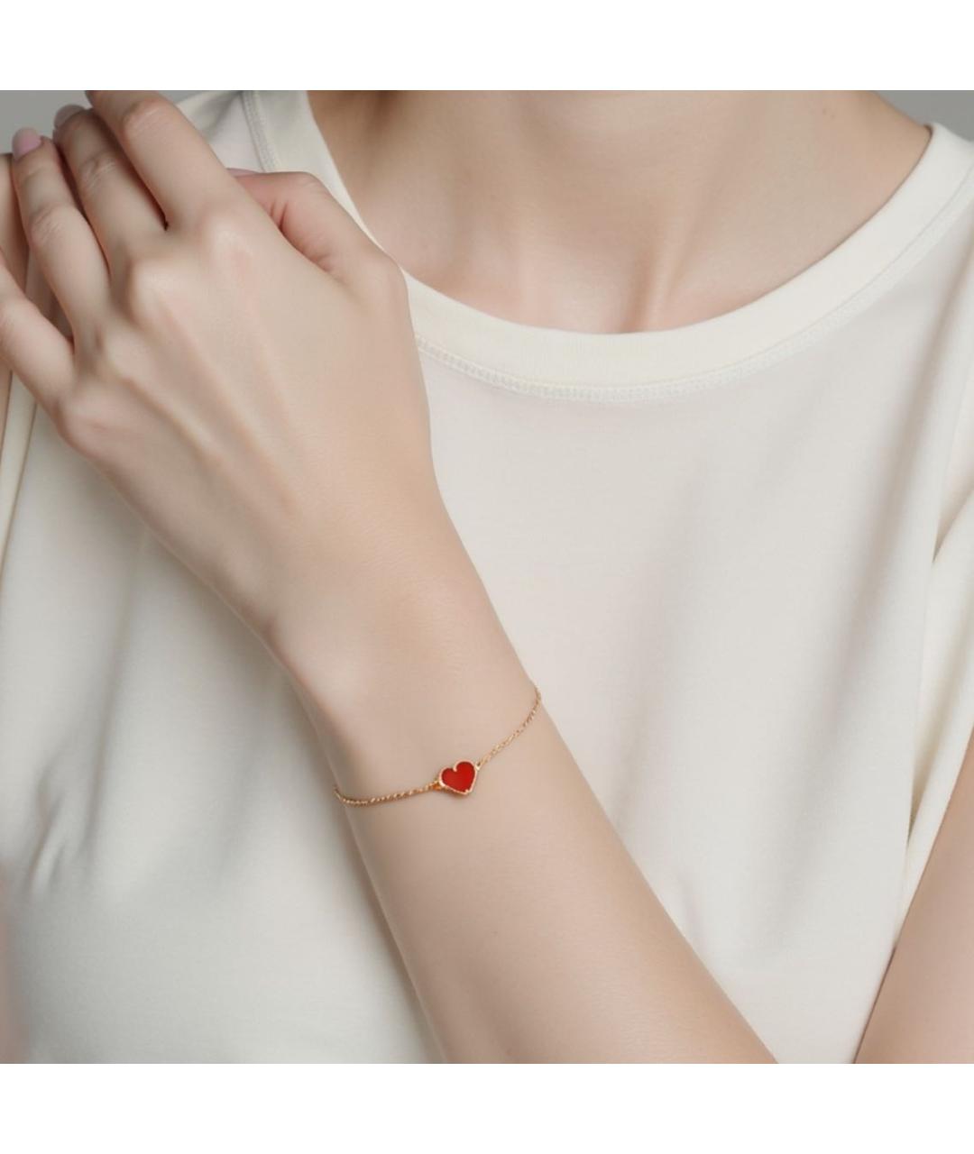 VAN CLEEF & ARPELS Красный браслет из желтого золота, фото 2