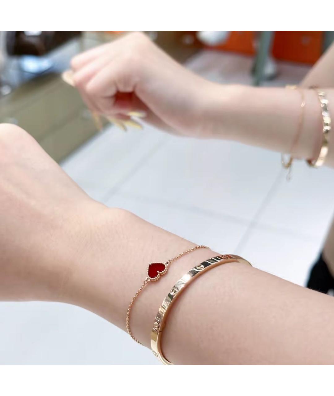 VAN CLEEF & ARPELS Красный браслет из желтого золота, фото 4