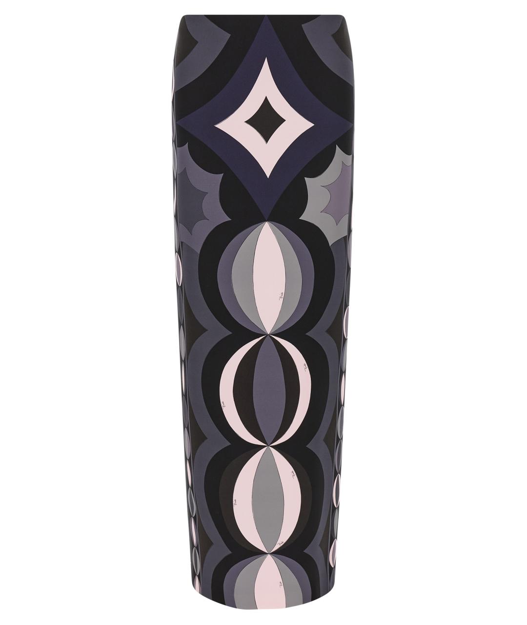 EMILIO PUCCI Мульти шелковая юбка макси, фото 1