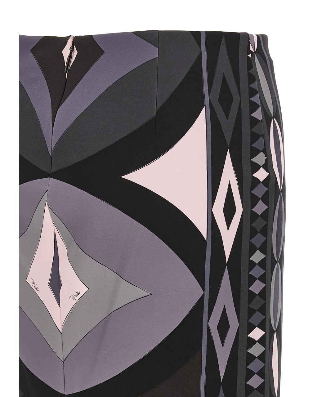EMILIO PUCCI Мульти шелковая юбка макси, фото 4