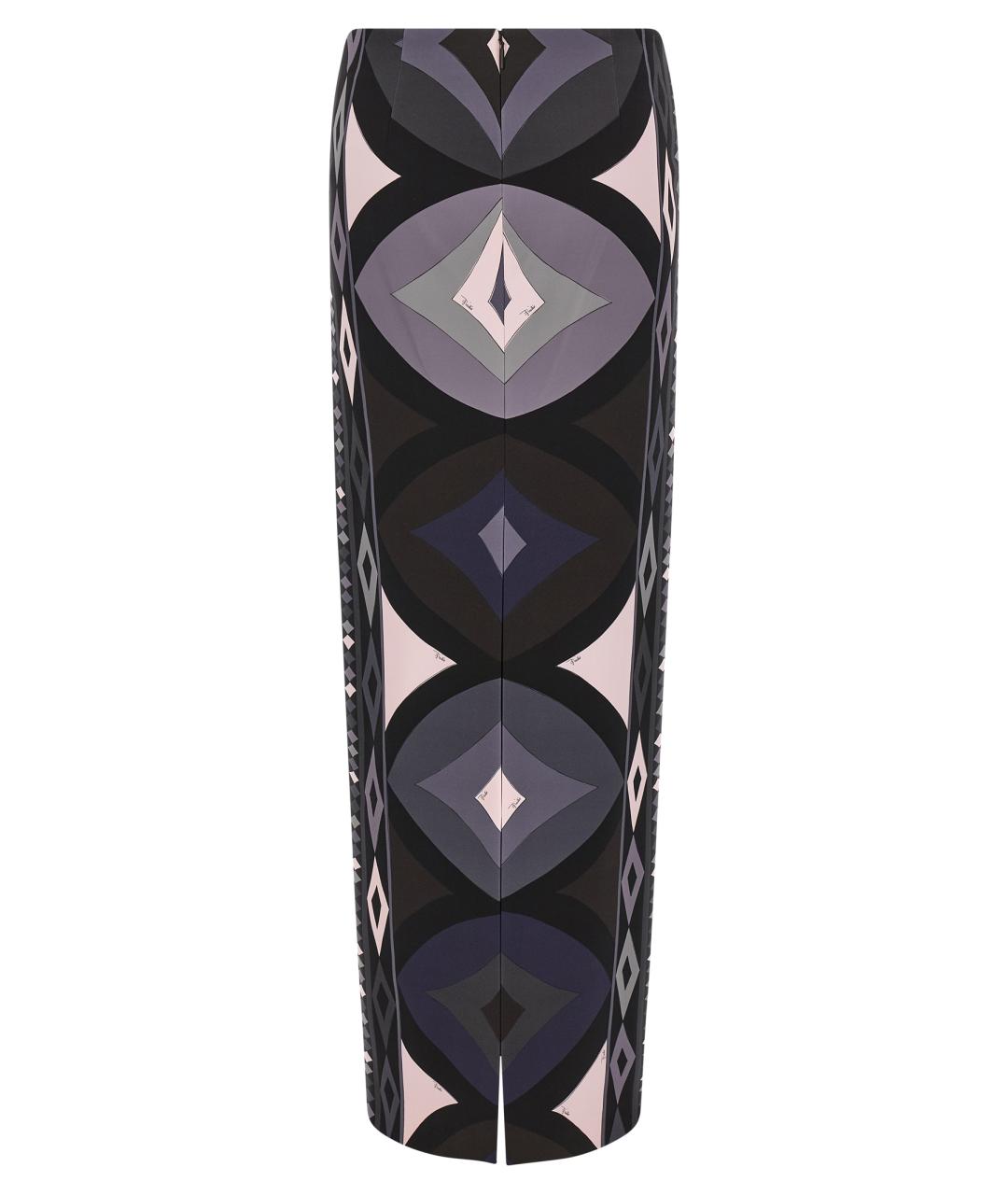 EMILIO PUCCI Мульти шелковая юбка макси, фото 2