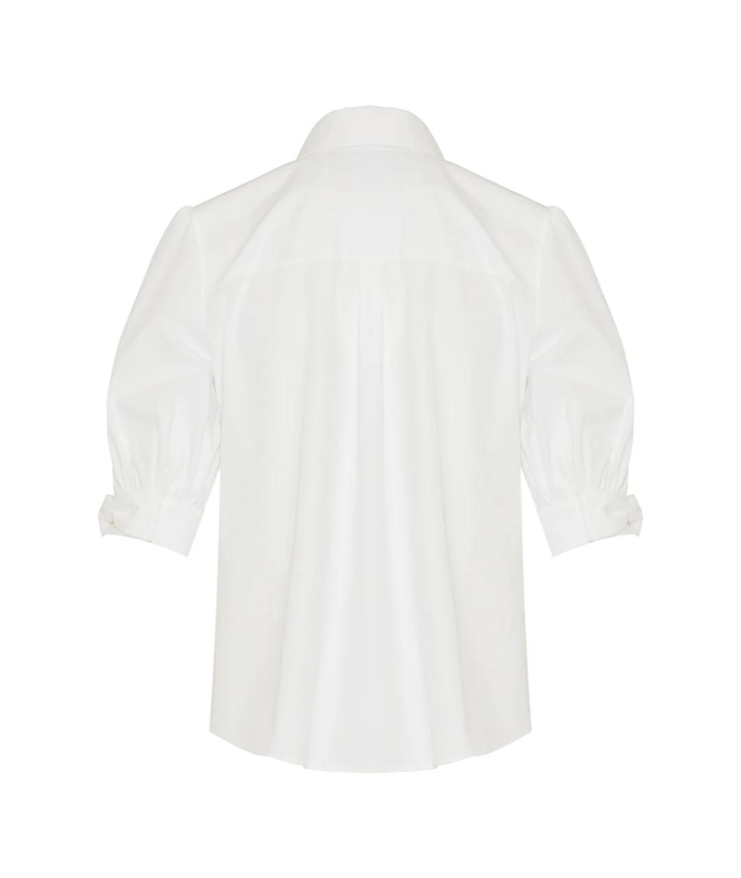 VALENTINO Белая хлопковая блузы, фото 2