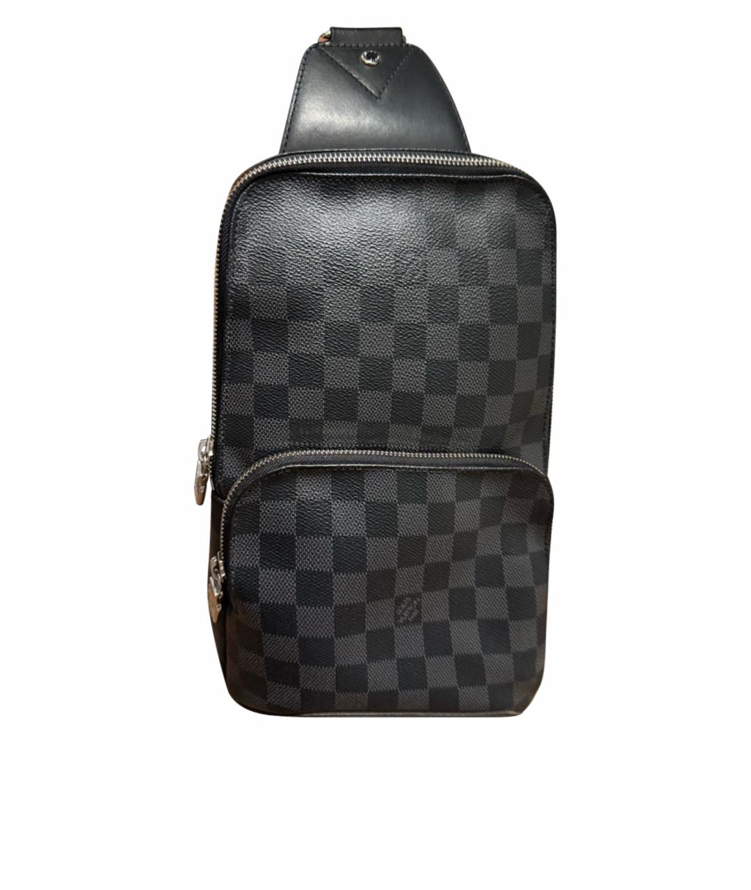 LOUIS VUITTON Антрацитовая сумка тоут, фото 1