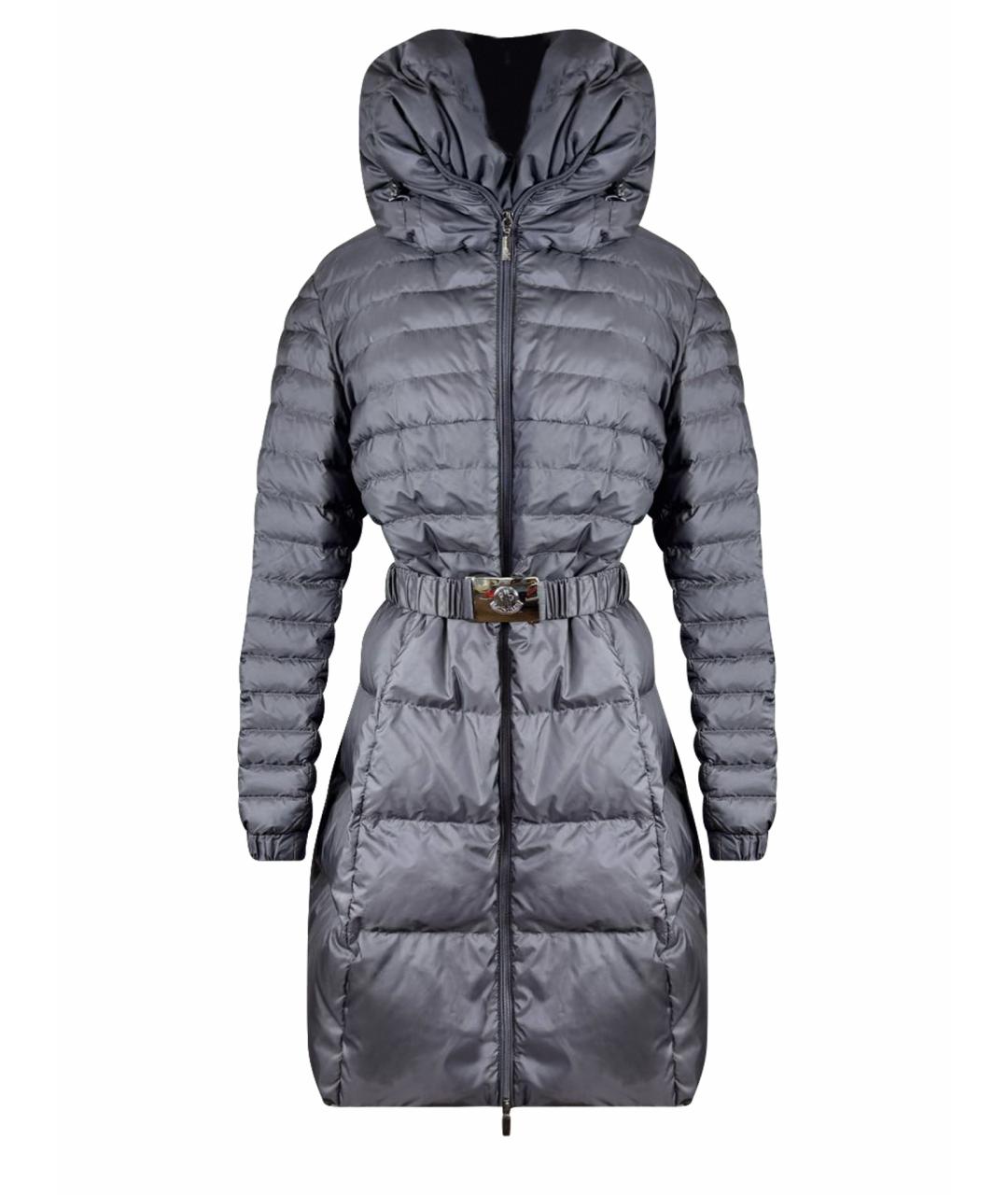 MONCLER Серый пуховик, фото 1