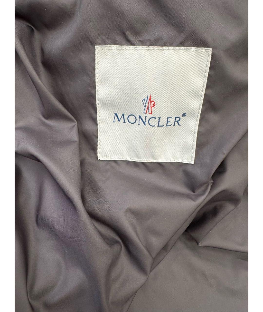 MONCLER Серый пуховик, фото 6