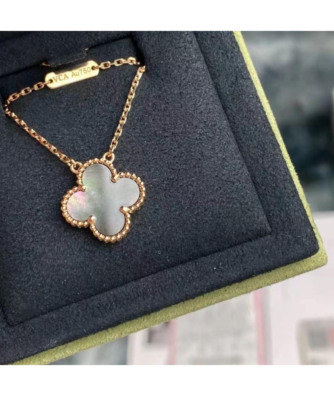 VAN CLEEF & ARPELS Антрацитовая цепочка из желтого золота, фото 3