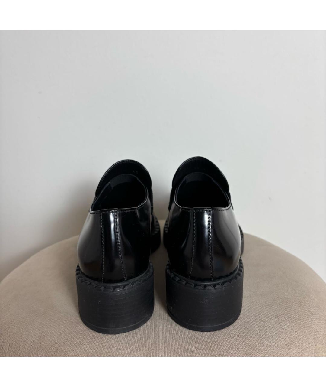 PRADA Черные кожаные лоферы, фото 3