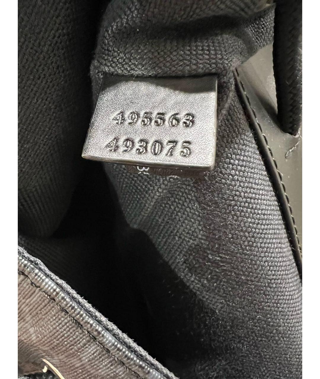 GUCCI Черный кожаный рюкзак, фото 4
