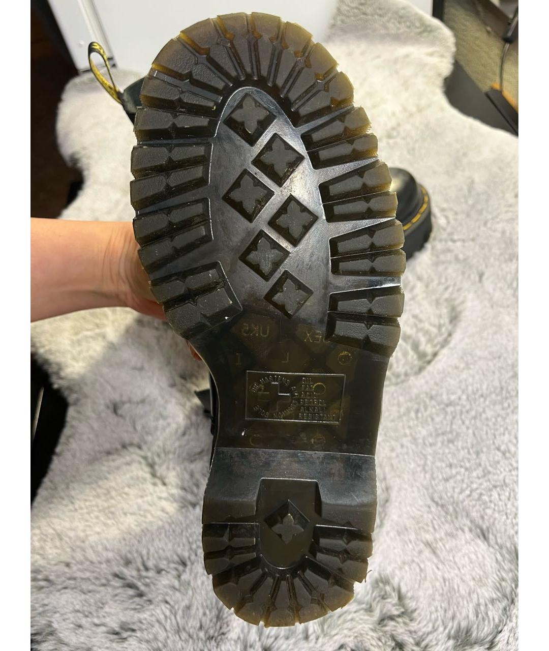 DR. MARTENS Черные кожаные ботинки, фото 5