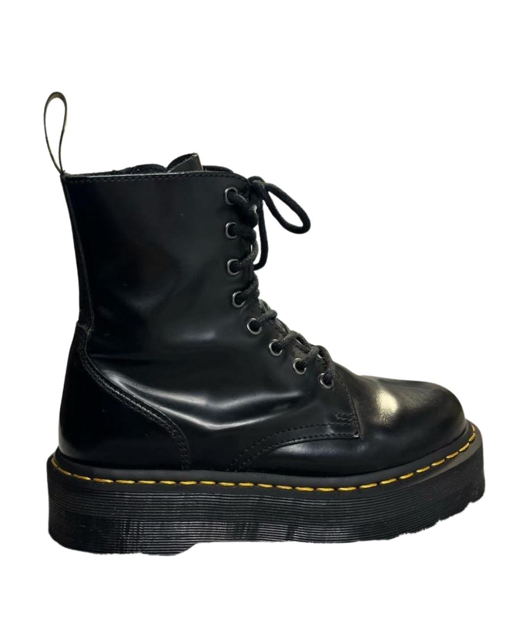 DR. MARTENS Черные кожаные ботинки, фото 1